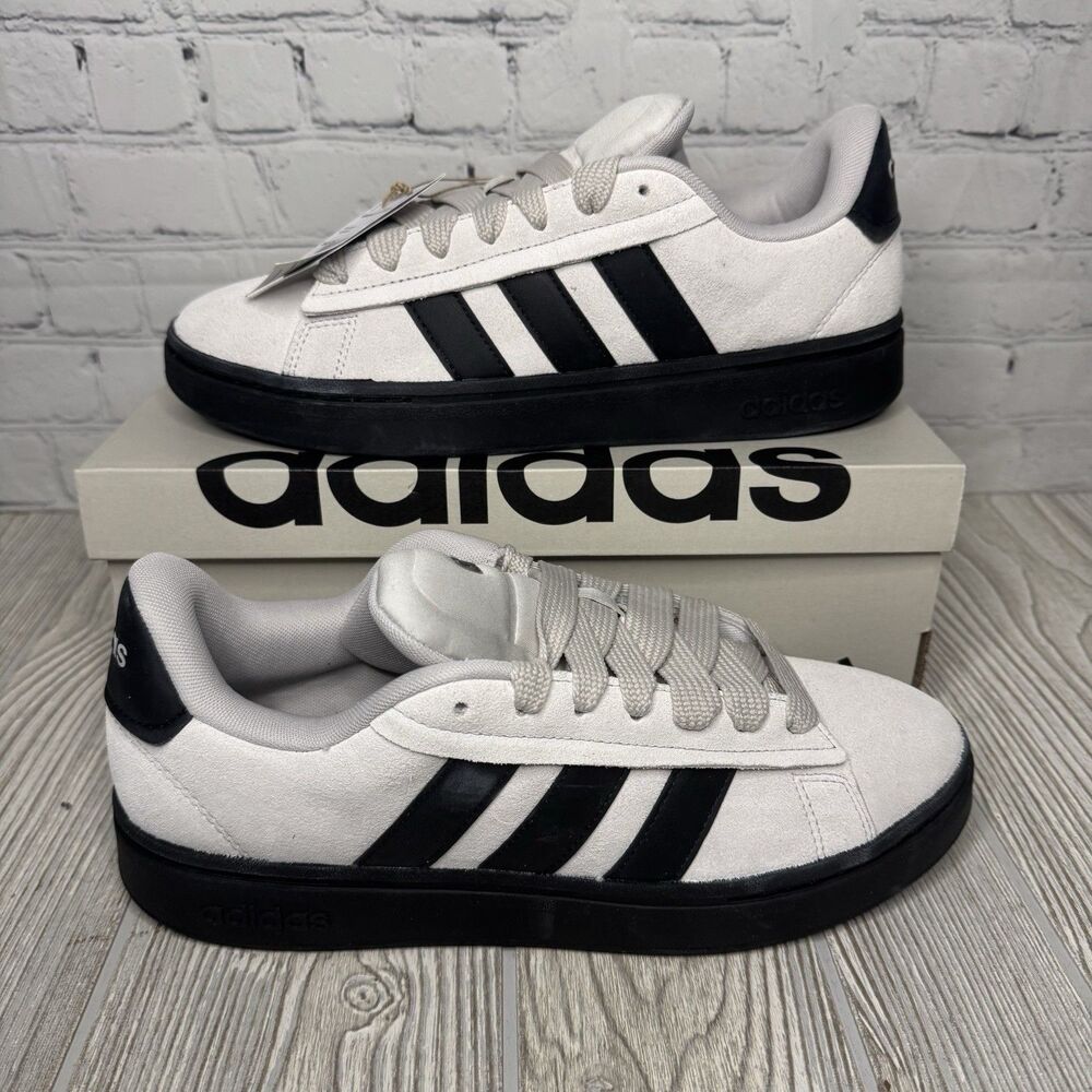 Adidas Grand Court Alpha 00s Tennis Shoes Men’s 10.5 Gray Black Suede IH1287 New